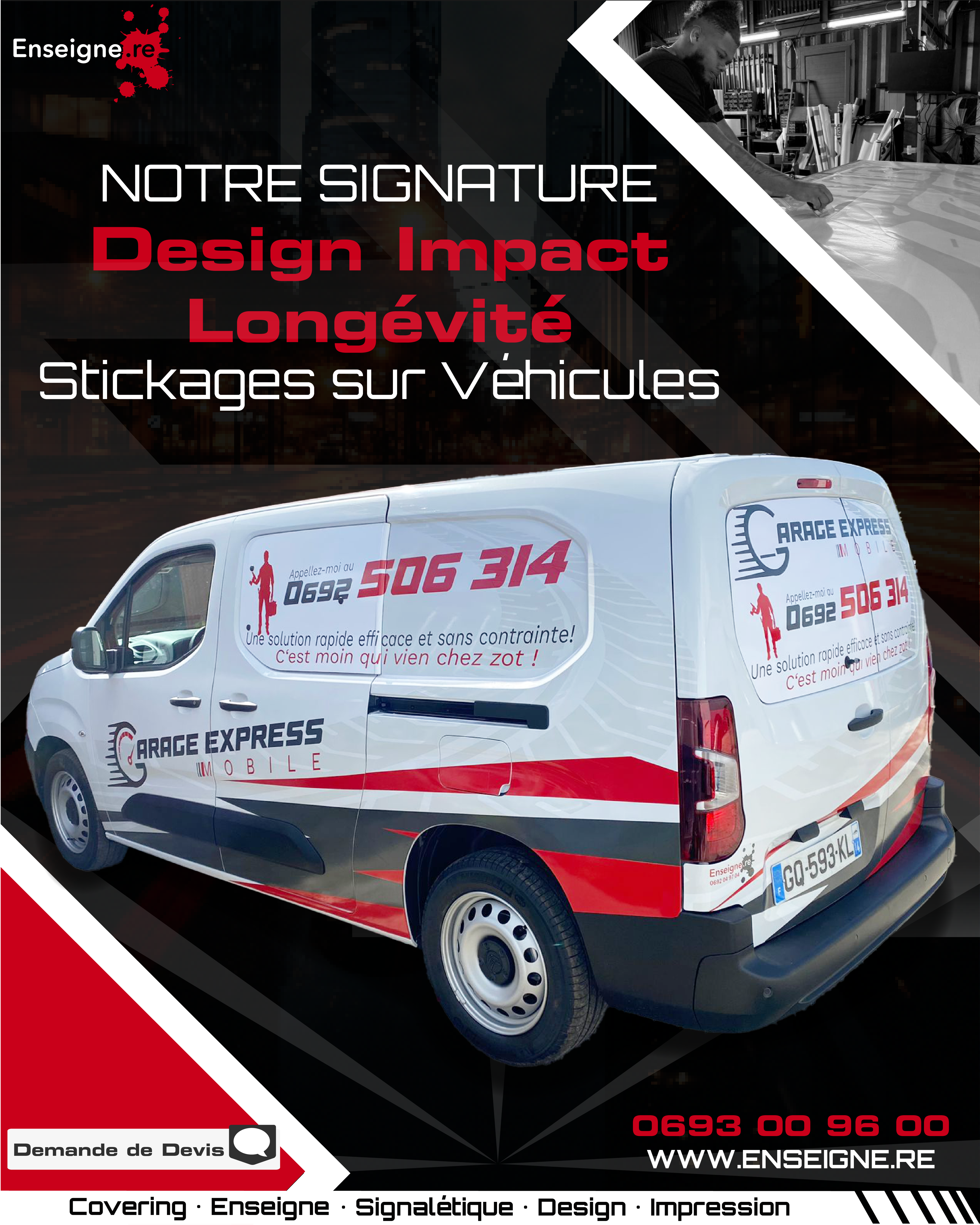 POST - garage express mobile- enseigne re